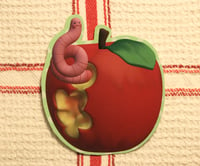 Image 3 of Pestka / Wormy apple sticker