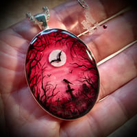 Image 3 of Vampire's Moon Spooky Forest Pendant