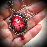 Image 4 of Vampire's Moon Cameo Necklace