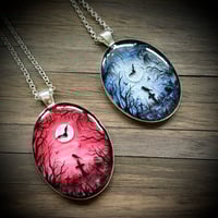 Image 4 of Midnight Moon Spooky Forest Pendant