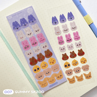 Gummy Skzoo sticker sheet
