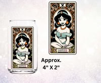 Princess Jasmine Tarot Card Double Sided Uv Dtf Decal  Tray 26