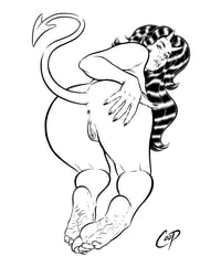 Image 1 of BUTT & SOLES DEVIL GIRL Original Art