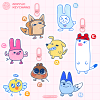 Image 2 of Skzgotchi acrylic keychains