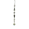 Silver Princess Icicle Drop Glass Beaded Christmas Tree Ornament