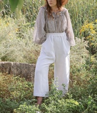 Image 3 of EDMOND Stretchy Waist Linen Pants