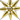 Gold Star Beaded Christmas Tree Topper with Clip