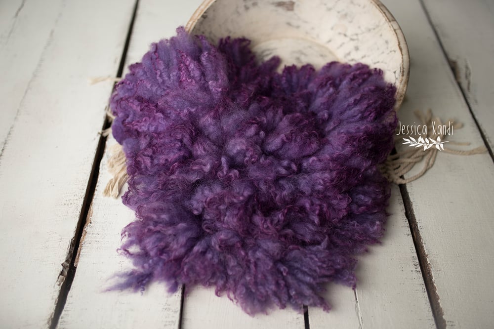 Image of Purple Velvet hand felted fur 02