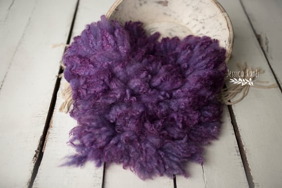 Image of Purple Velvet hand felted fur 02