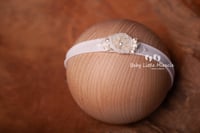 Image 3 of Boho headband pastel and white