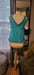 Image of Fun Vintage Turquoise Frilly Nylon Top
