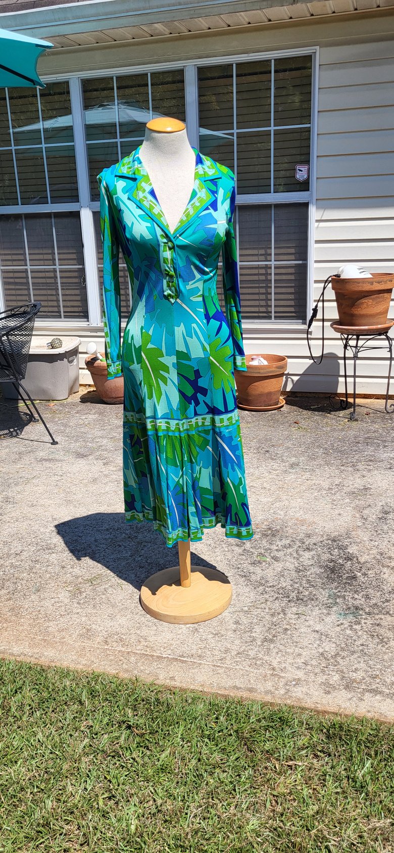 Image of Exquisitely Chic Emilio Pucci Silk Jersey Dress