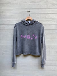 Image of Healing Crystals Cropped Hoodie