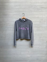 Image of Healing Crystals Cropped Hoodie