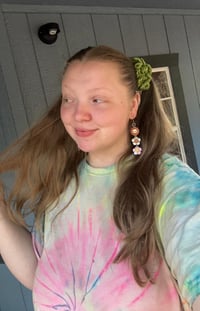 Image of Syd The Crafty Hippie Earrings🎃💜