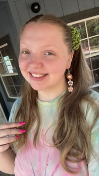 Image of Syd The Crafty Hippie Earrings🎃💜