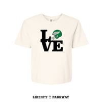 Image 2 of Women's 'LOVE Birds Vintage' Crop Shirt