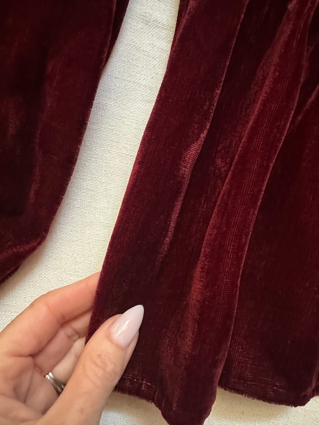 late 60s indian silk velvet plunging babydoll top