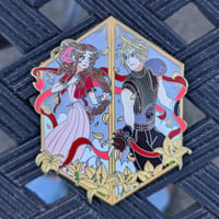 Image 1 of Cloud and Aerith Enamel Pin