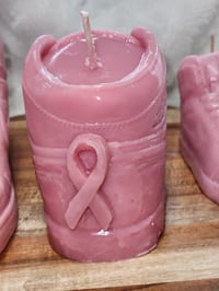 Image 3 of Pink Ribbon Shoe Candle  - Comes In  A Shoe Box