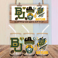 Double Sided Uv Dtf Wrap Football Baylor Bears FB66