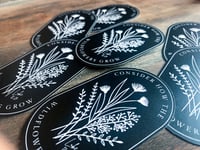 Image 2 of Consider the Wildflowers Sticker