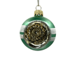 Aqua Glass Ball Christmas Tree Ornament