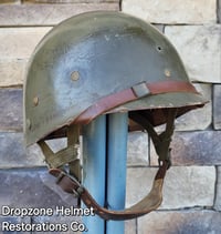 Image 13 of M2 D-bale 101st Airborne 506th 3rd Bn. PIR Helmet Front Seam Westingh Paratrooper Liner. 