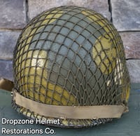 Image 9 of M2 D-bale 101st Airborne 506th 3rd Bn. PIR Helmet Front Seam Westingh Paratrooper Liner. 