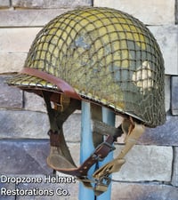 Image 1 of M2 D-bale 101st Airborne 506th 3rd Bn. PIR Helmet Front Seam Westingh Paratrooper Liner. 