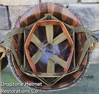 Image 16 of M2 D-bale 101st Airborne 506th 3rd Bn. PIR Helmet Front Seam Westingh Paratrooper Liner. 