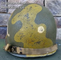 Image 7 of M2 D-bale 101st Airborne 506th 3rd Bn. PIR Helmet Front Seam Westingh Paratrooper Liner. 