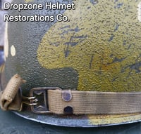 Image 12 of M2 D-bale 101st Airborne 506th 3rd Bn. PIR Helmet Front Seam Westingh Paratrooper Liner. 