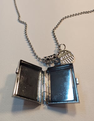 Image of FUNDRAISER ~ LUCHA ~ Votar o Morir ~ FIGHT ~ Vote Or Die ~ Locket Necklace