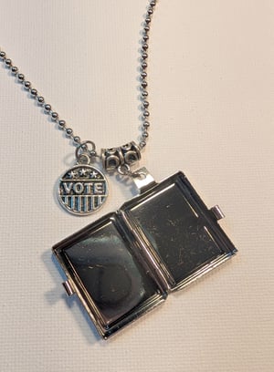 Image of FUNDRAISER ~ LUCHA ~ Votar o Morir ~ FIGHT ~ Vote Or Die ~ Locket Necklace #2