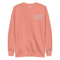 Image 3 of The MANIFEST 3x Sweatshirt - White Logo - 3 Colors