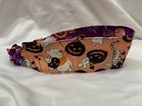 Image 1 of Pumpkin Friends Reversible Headband