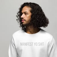 Image 5 of The Classic Embroidered Sweatshirt  - White - 3 Colors