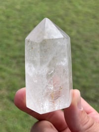 Image 1 of Clear Quartz & Silver Rutile Generator #3026