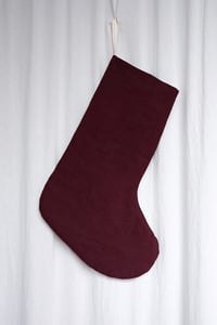 Image 3 of Christmas Stocking - Plum