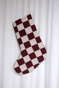 Image 2 of Christmas Stocking - Plum