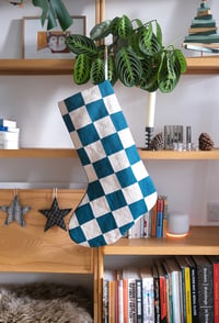 Image 1 of Christmas Stocking - Teal