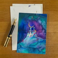 Image 1 of Postkarte - Nachtschloss