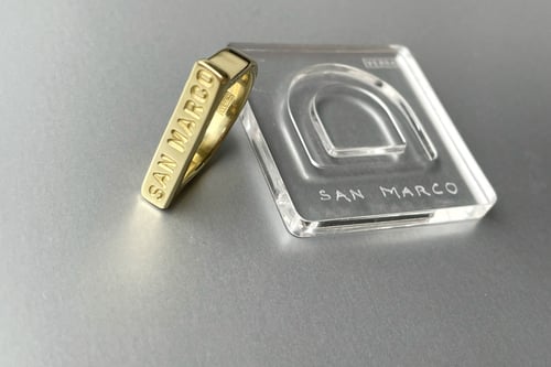 Image of "San Marco" yellow gold 750’ / 18 ct  Plain ring