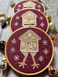 Image 4 of Small Baga Yaga Gingerbread House 4 Inch Embroidery Hoop