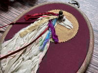Image 2 of Mari Lwyd Mixed Media 5x7 Inch Embroidery Hoop