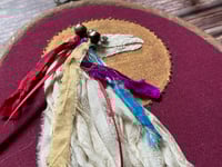 Image 3 of Mari Lwyd Mixed Media 5x7 Inch Embroidery Hoop