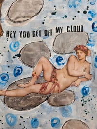 Image 1 of Hey You Get Off My Cloud - Mixed Media Art Collage
