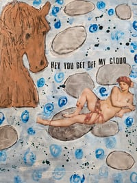 Image 2 of Hey You Get Off My Cloud - Mixed Media Art Collage