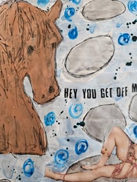 Image 3 of Hey You Get Off My Cloud - Mixed Media Art Collage